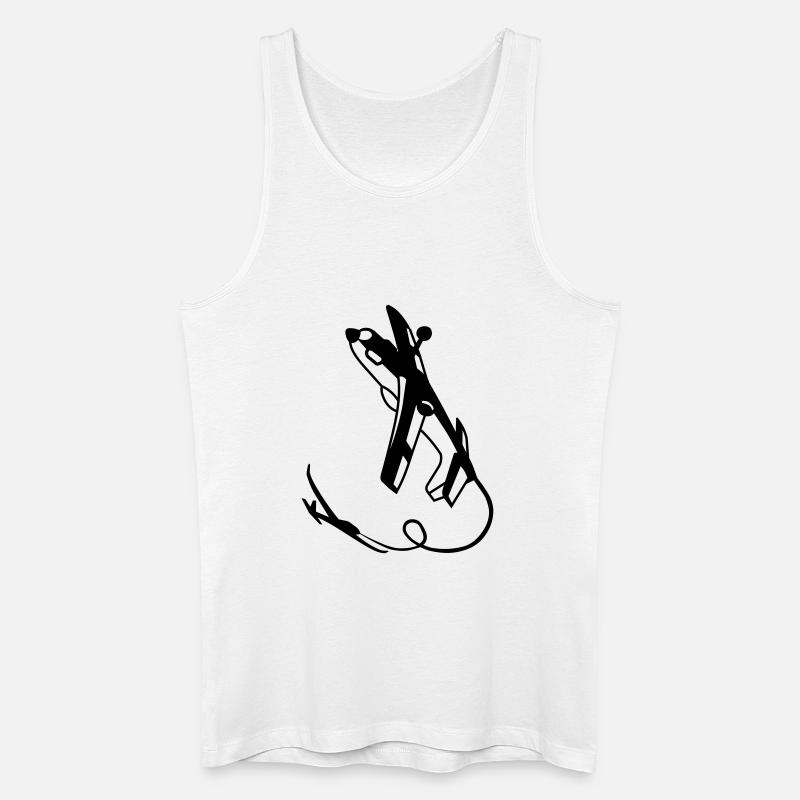 Crazy Schlepper - Männer Bio Tank Top - Weiß
