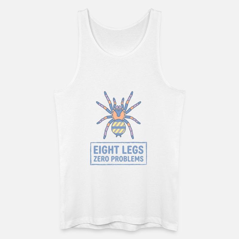 Acht Beine Null Probleme Vogelspinne - Männer Bio Tank Top - Weiß