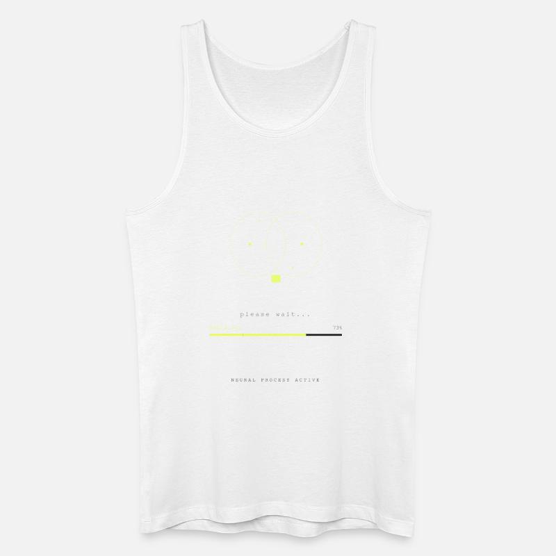 BRAIN.EXE IS LOADING - Débardeur bio Homme - blanc