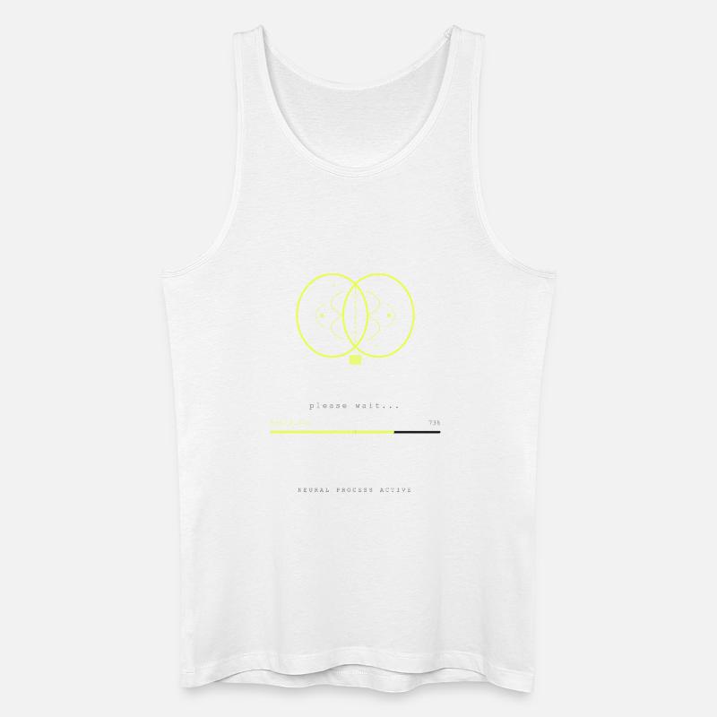 BRAIN.EXE IS LOADING - Men’s Organic Tank Top - white