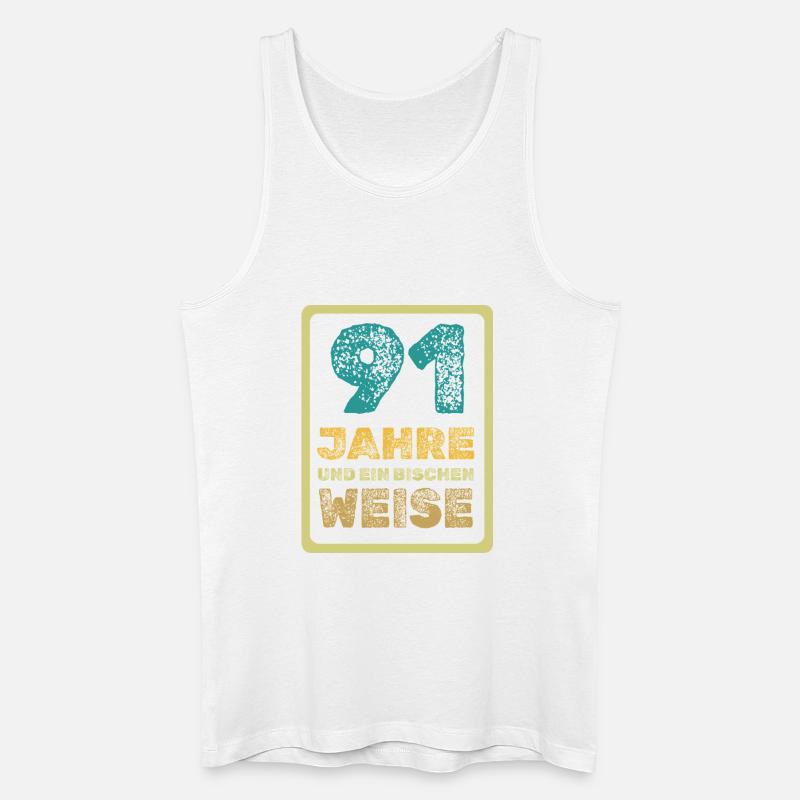 91 - Männer Bio Tank Top - Weiß