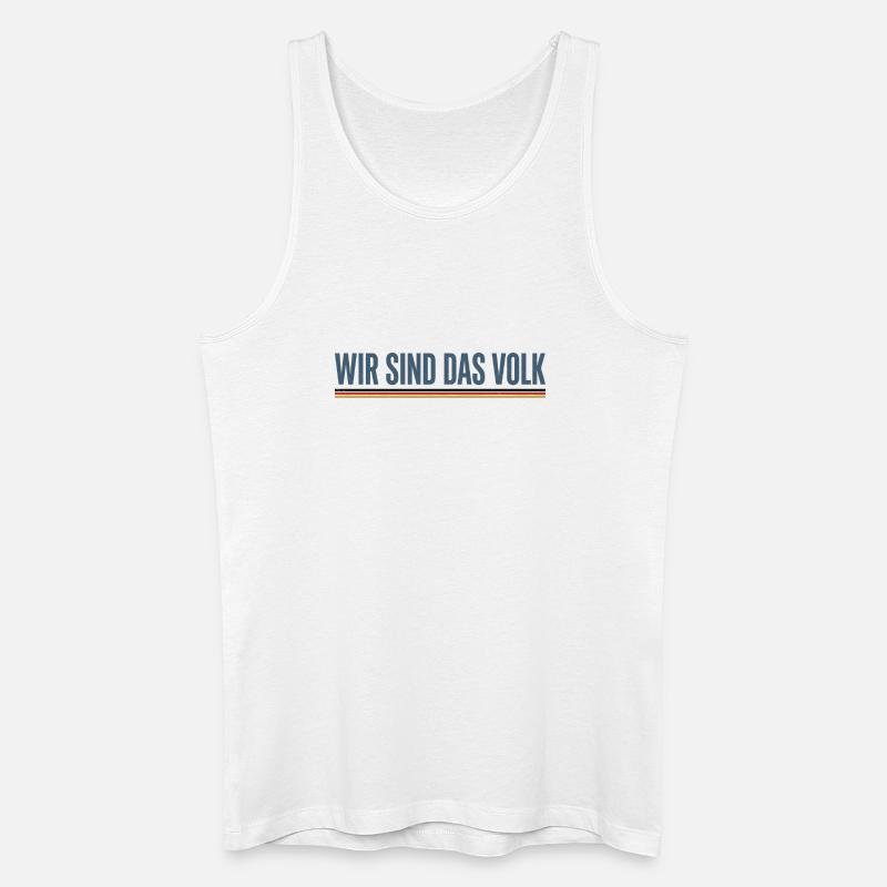 Wir sind das Volk - Männer Bio Tank Top - Weiß