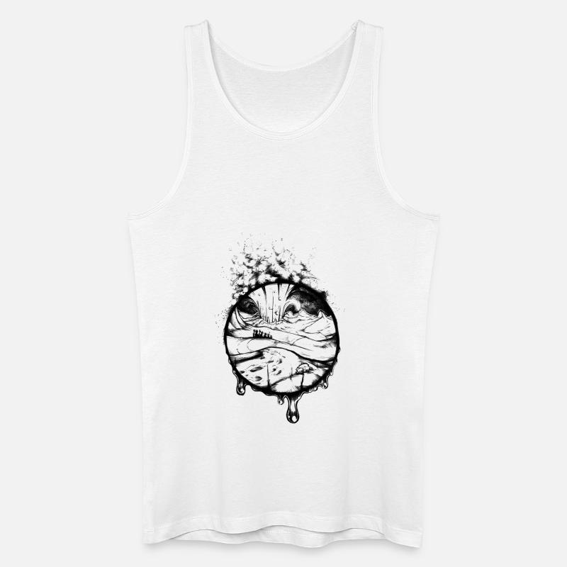 Komet - Männer Bio Tank Top - Weiß
