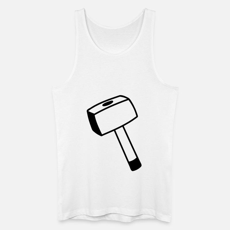 Hammer - Männer Bio Tank Top - Weiß