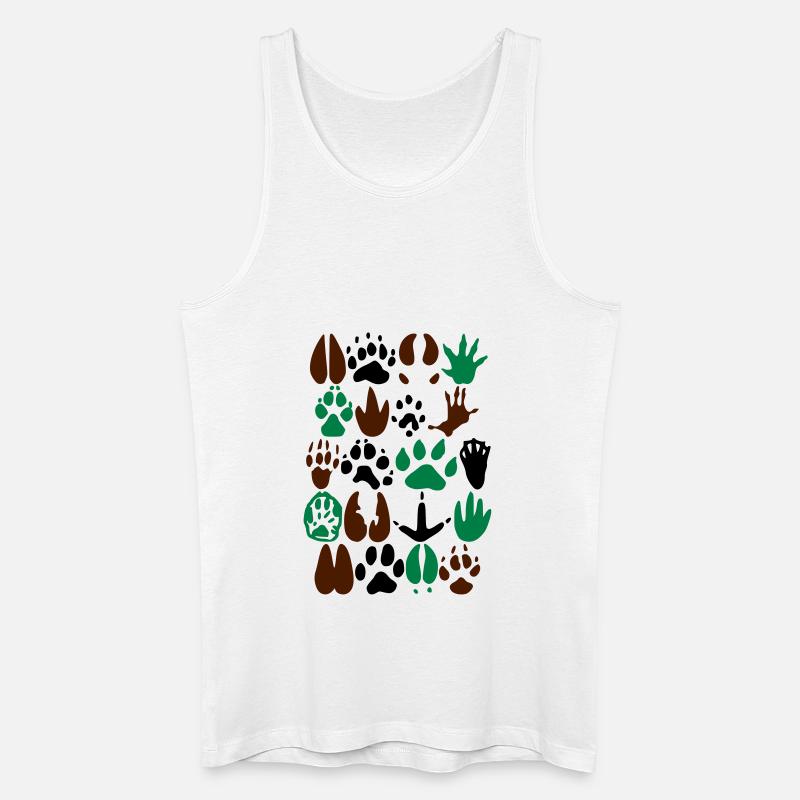 traces2 - Männer Bio Tank Top - Weiß
