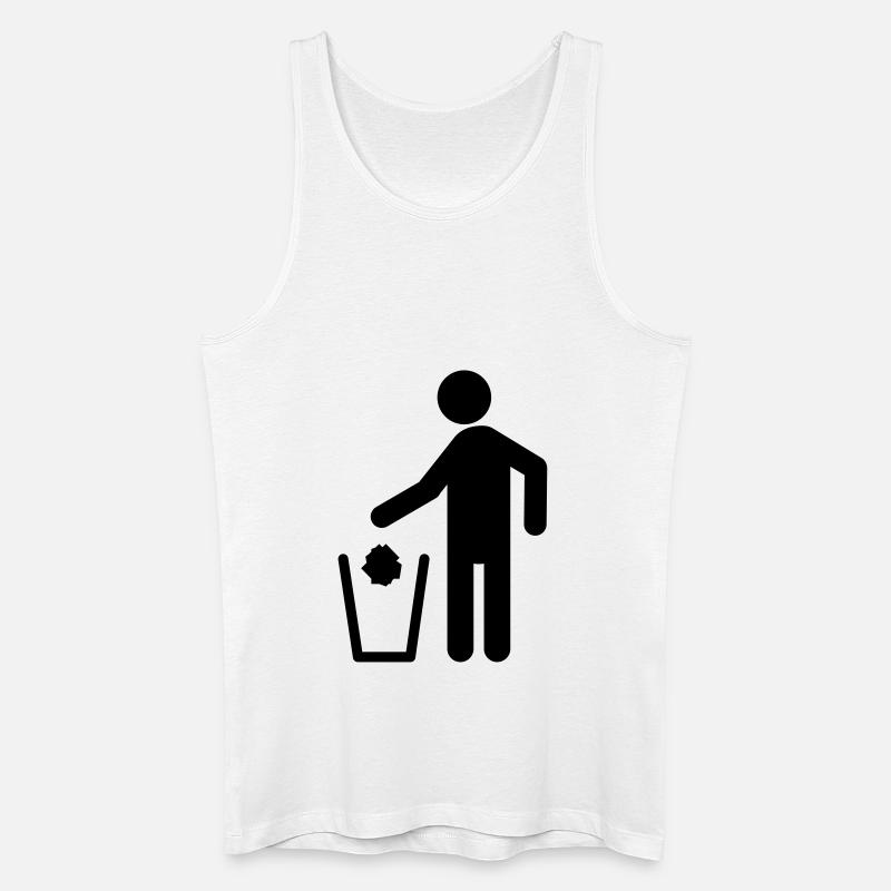 abfall__f1 - Männer Bio Tank Top - Weiß