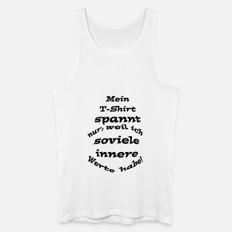 Innere Werte - Männer Bio Tank Top - Weiß
