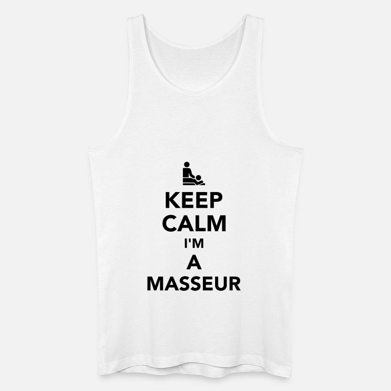 Masseur - Männer Bio Tank Top - Weiß