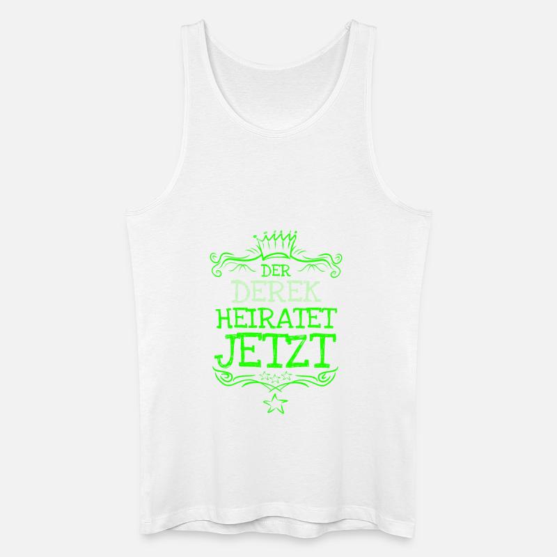 Derek als Bachelor - Männer Bio Tank Top - Weiß