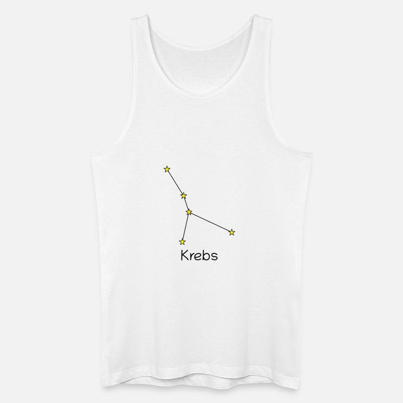 Sternzeichen Krebs - Männer Bio Tank Top - Weiß