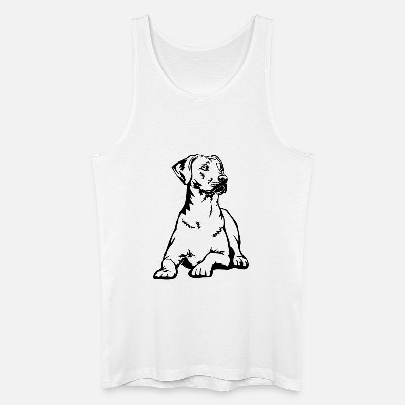 Rhodesian Ridgeback - Männer Bio Tank Top - Weiß