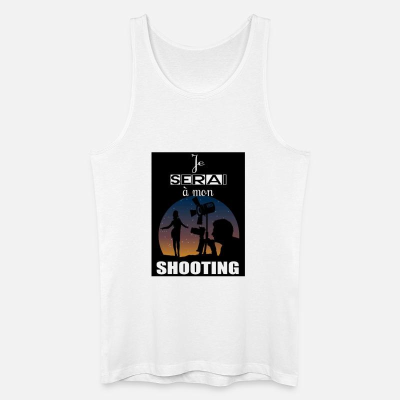 Ich werde schießen - Männer Bio Tank Top - Weiß