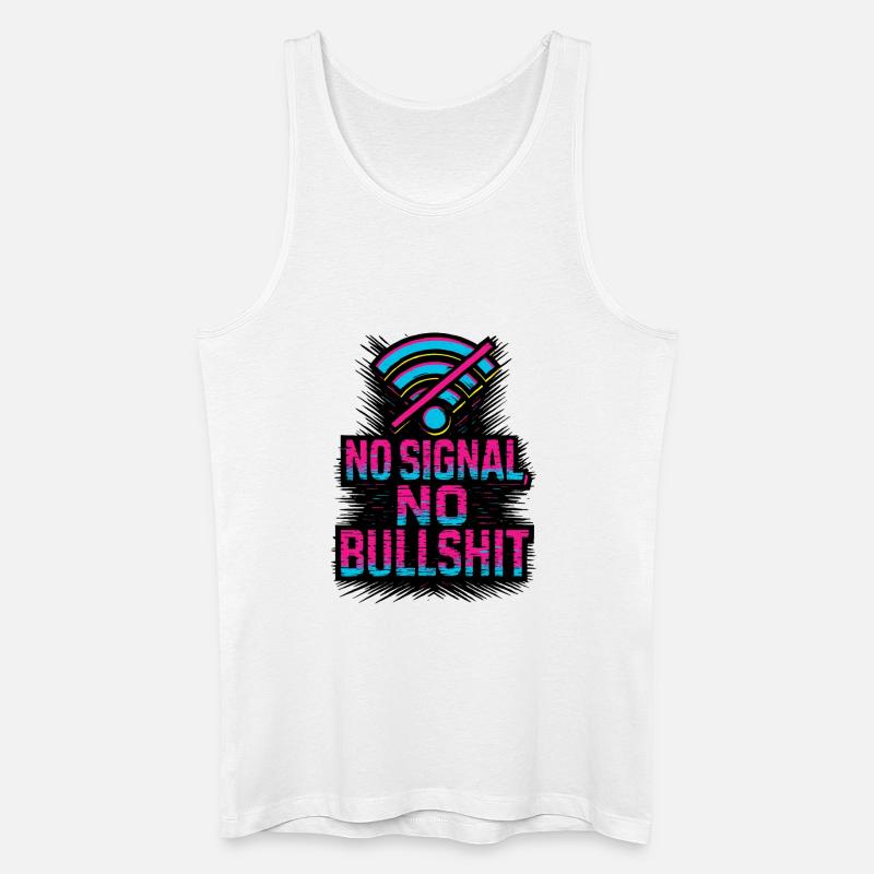 Offline Warrior - Männer Bio Tank Top - Weiß