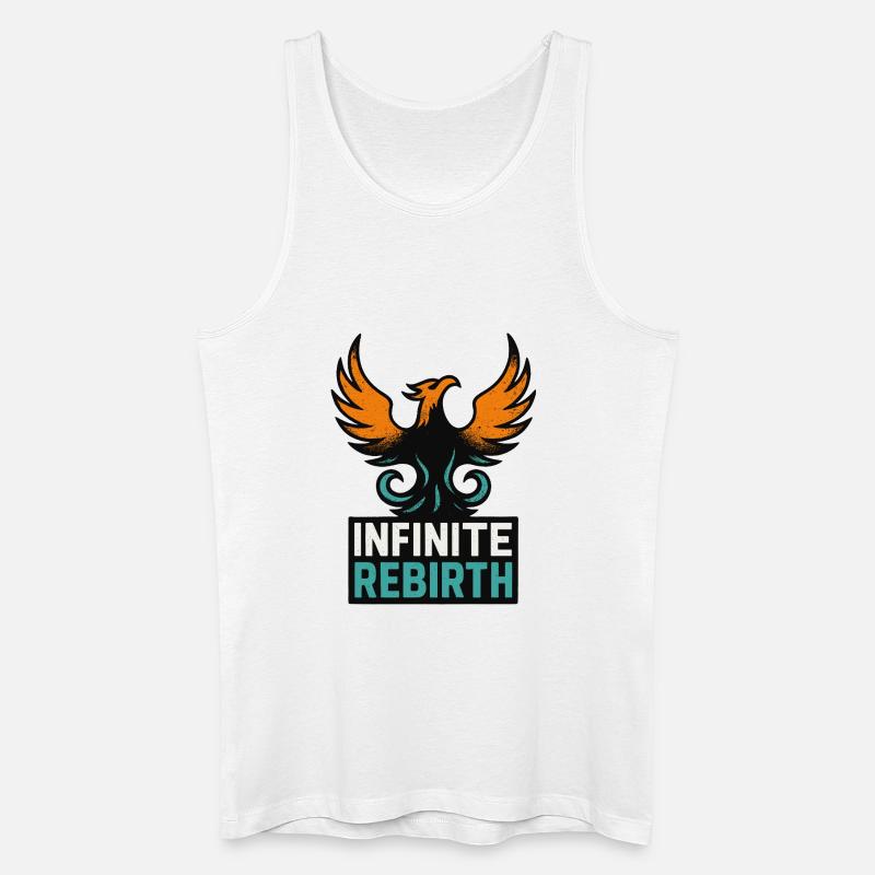 Infinite Rebirth – Phönix - Männer Bio Tank Top - Weiß