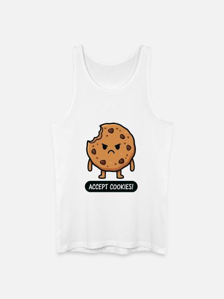 Accepter les cookies - Débardeur bio Homme - blanc