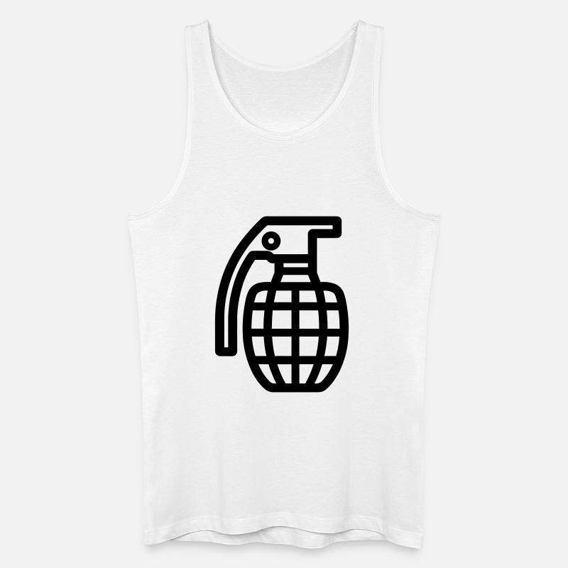 Grenada - Männer Bio Tank Top - Weiß
