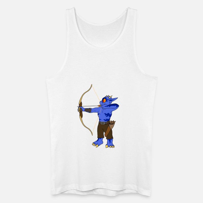 Bogenschießen - Männer Bio Tank Top - Weiß