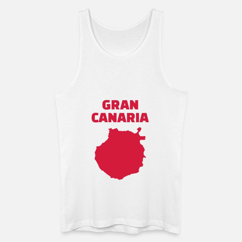 Gran Canaria - Männer Bio Tank Top - Weiß