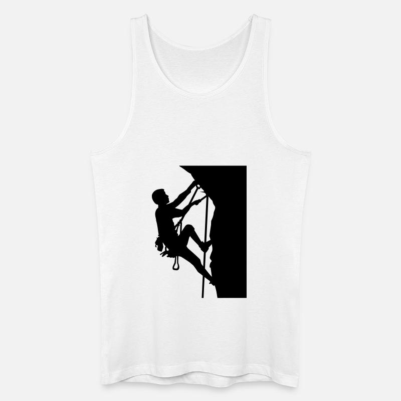 Klettern - Männer Bio Tank Top - Weiß