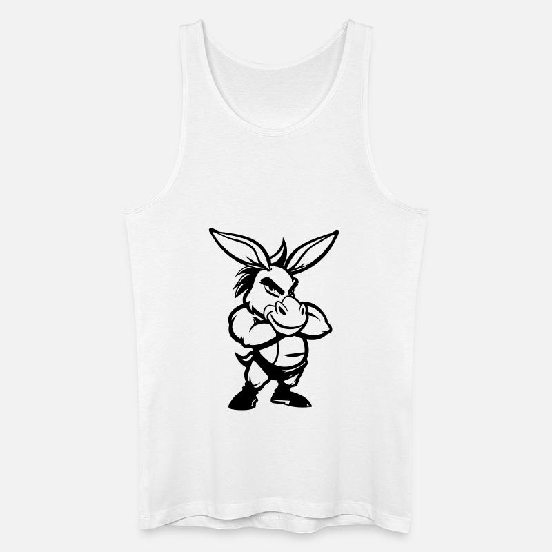 Donkey Comic - Men’s Organic Tank Top - white