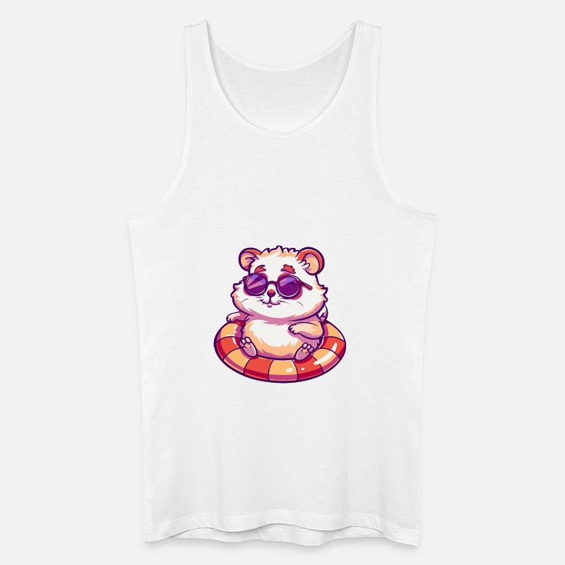 Hamster Comic Cool - Männer Bio Tank Top - Weiß