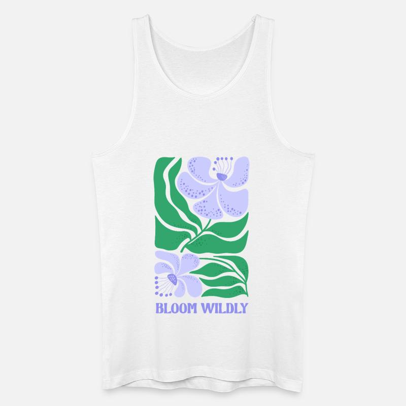 Blühe wild - Männer Bio Tank Top - Weiß