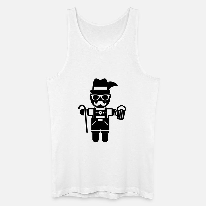 mann bier - Männer Bio Tank Top - Weiß