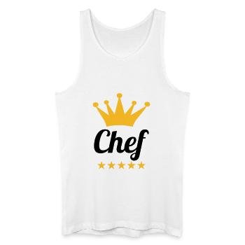 Chef - Débardeur bio Homme - blanc - Devant