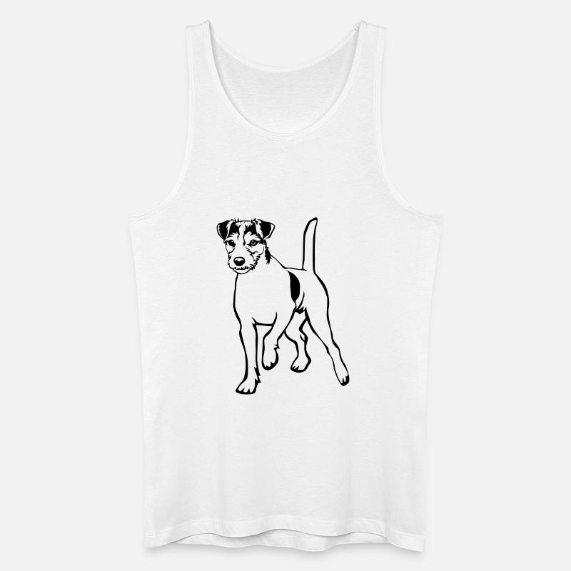 Parson Russell Terrier - Männer Bio Tank Top - Weiß