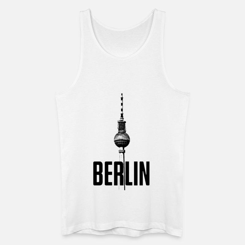 Fernsehturm Berlin - Männer Bio Tank Top - Weiß