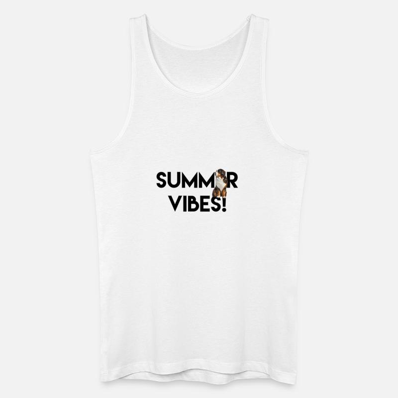 Berner Sennenhund - Männer Bio Tank Top - Weiß