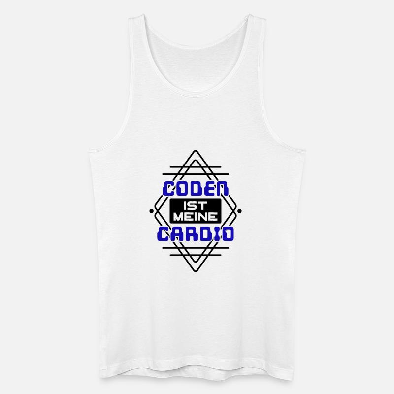 Softwareentwickler Developer Cooler Spruch Coden - Männer Bio Tank Top - Weiß