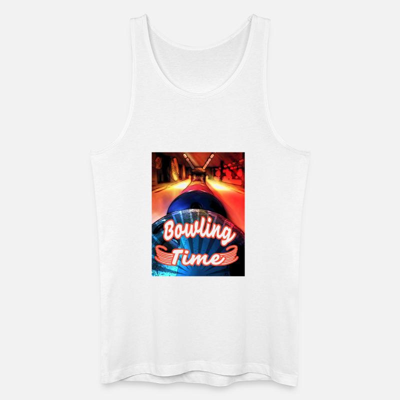 Its Bowling Time - Männer Bio Tank Top - Weiß