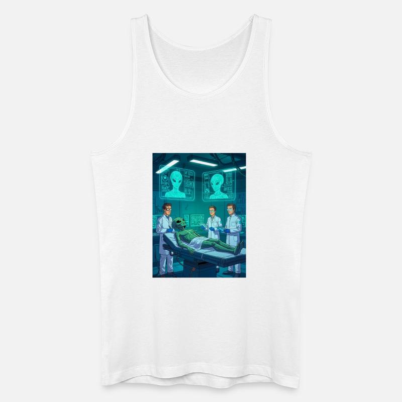 Alien Autopsy – Das geheime Labor - Männer Bio Tank Top - Weiß