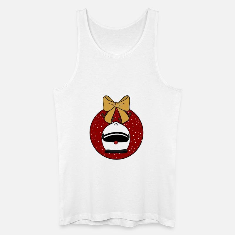 Weihnachtskugel  - Männer Bio Tank Top - Weiß