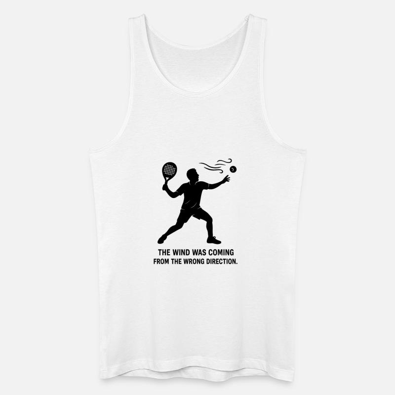 Falscher Wind Padel Hymne - Männer Bio Tank Top - Weiß