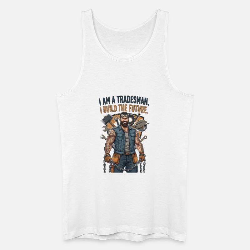 Stolzer Handwerker Handwerks Beruf Geschenk - Männer Bio Tank Top - Weiß
