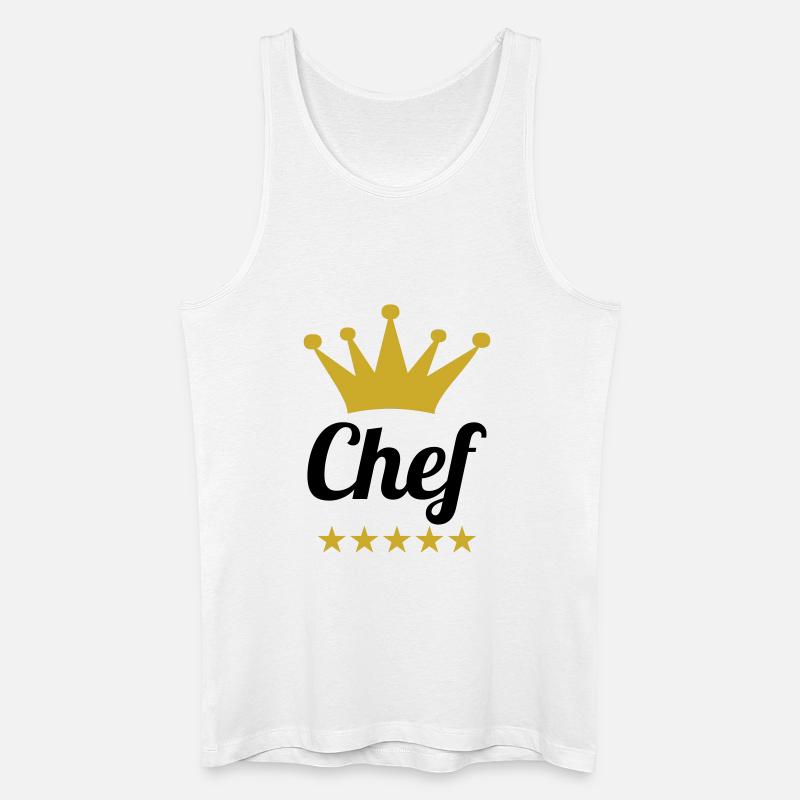 Chef Toque – Küche – Koch - Männer Bio Tank Top - Weiß