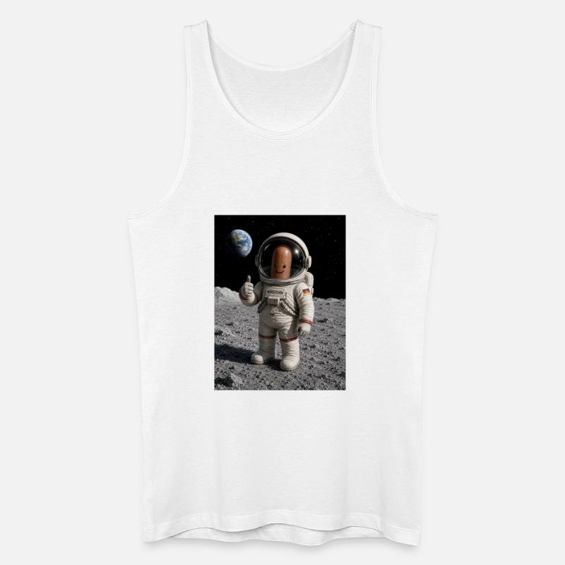 Astronaut Würstchen 1 - Männer Bio Tank Top - Weiß