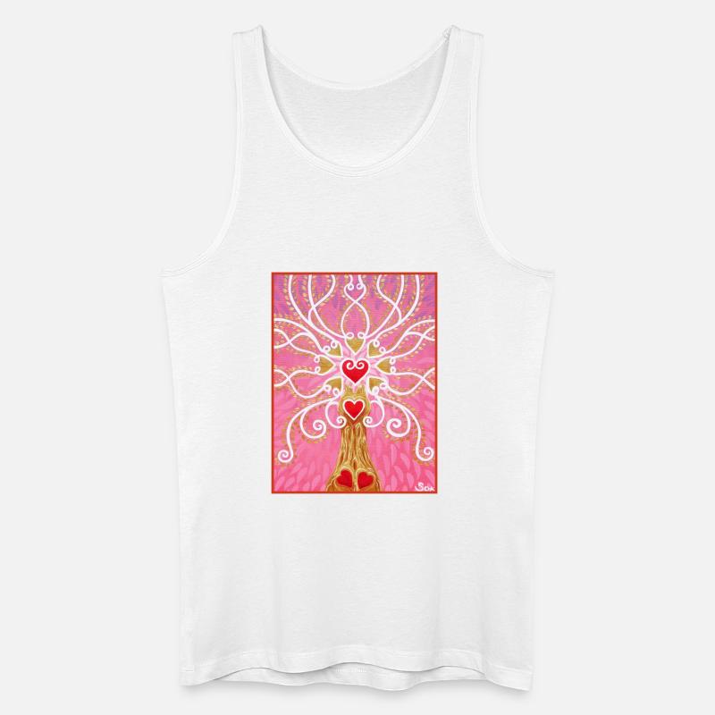 Lebensbaum Liebe - Sonja von Staden - Männer Bio Tank Top - Weiß