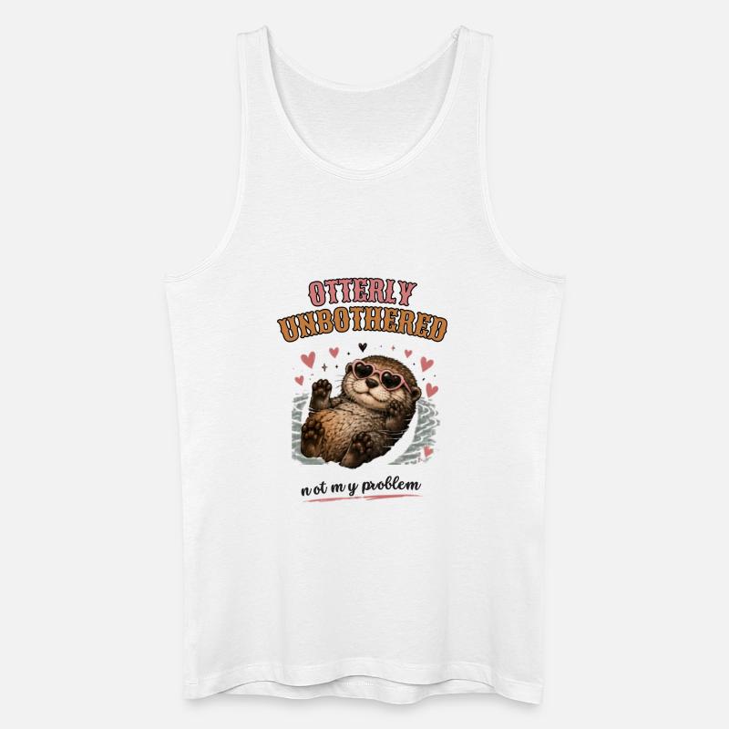 Otterly Unbothered Not My Problem - Men’s Organic Tank Top - white