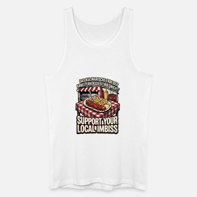 Kulinarischer Arbeiter - Männer Bio Tank Top - Weiß