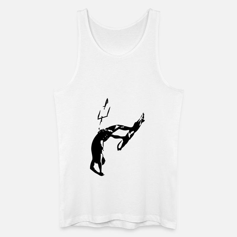 Kiter - Dead Man - Männer Bio Tank Top - Weiß