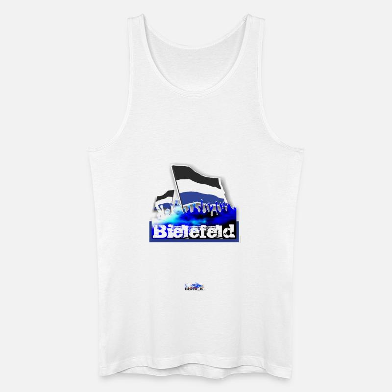 bielefeld - Männer Bio Tank Top - Weiß
