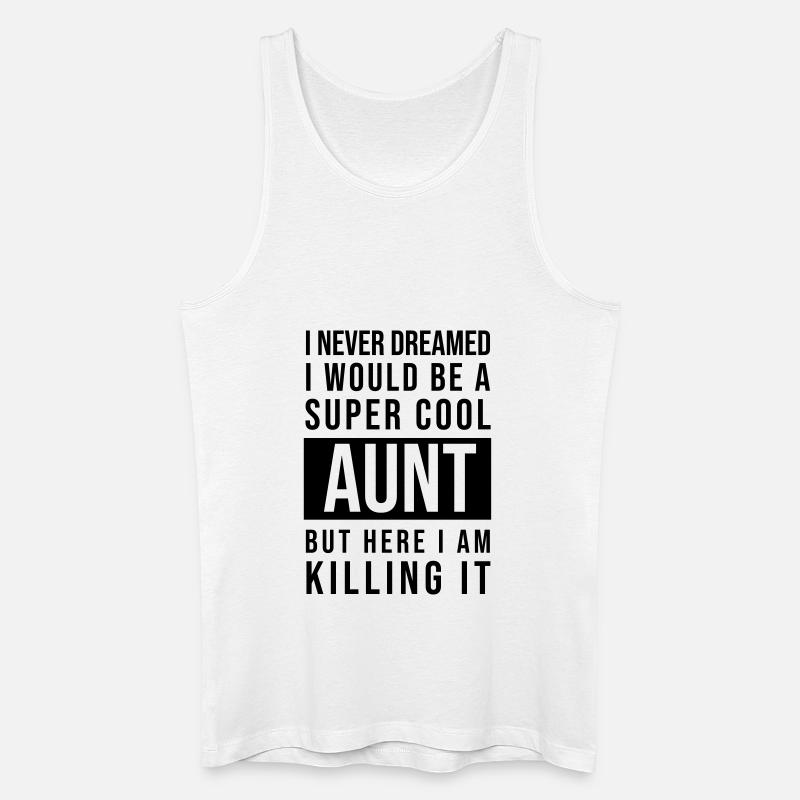 Super cool aunt - Männer Bio Tank Top - Weiß