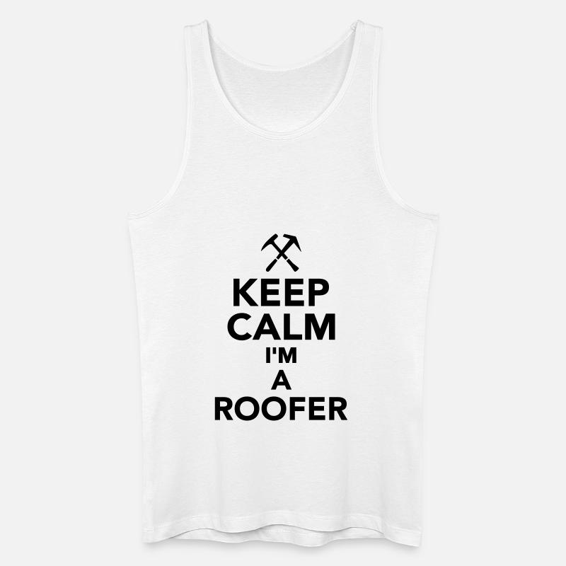Dachdecker - Männer Bio Tank Top - Weiß