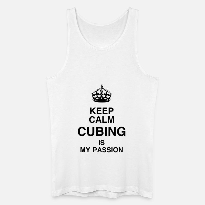 Cubing / Cube / Cuber / Speedcubing - Männer Bio Tank Top - Weiß