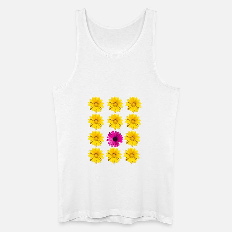 Blüten Blumen Botanik - Männer Bio Tank Top - Weiß