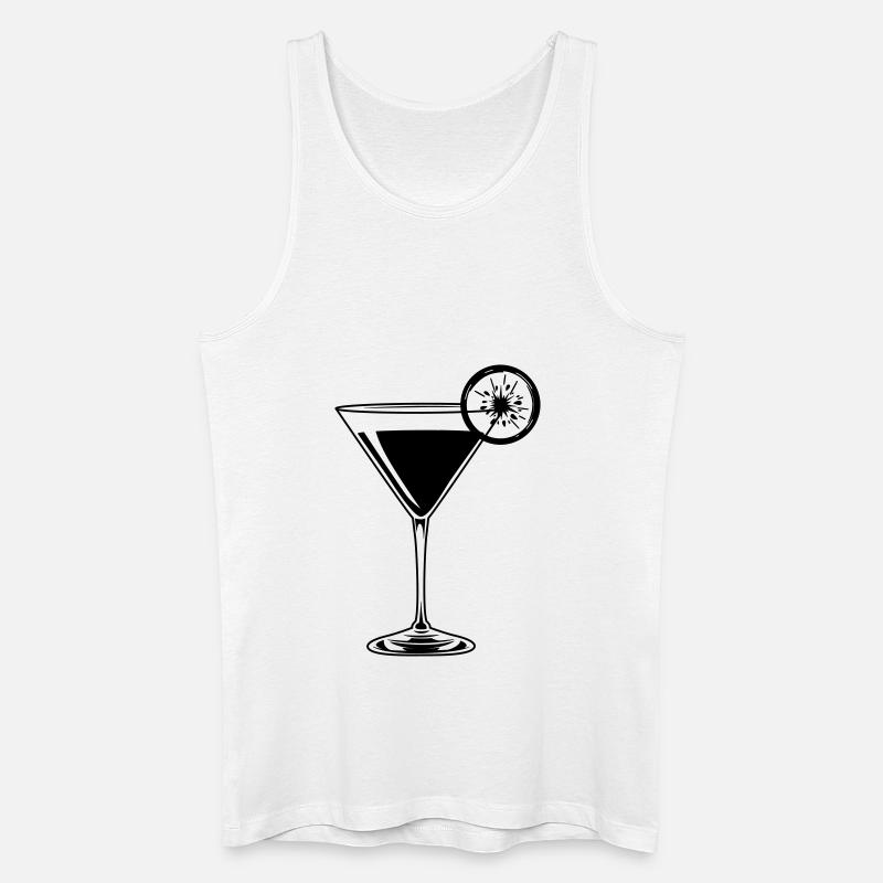 cocktail - Männer Bio Tank Top - Weiß