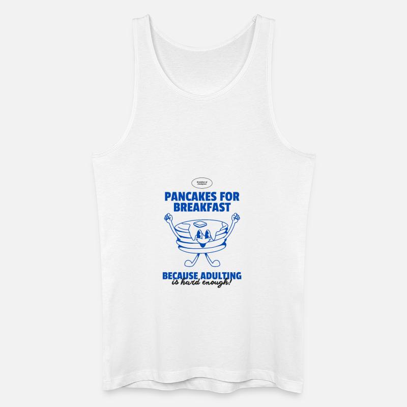 Pancakes for Champions - Männer Bio Tank Top - Weiß